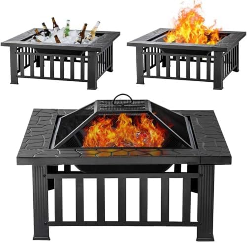 Tavolo con Braciere da 32 Poll - Outdoor Camping Fireplace recensione e prezzo