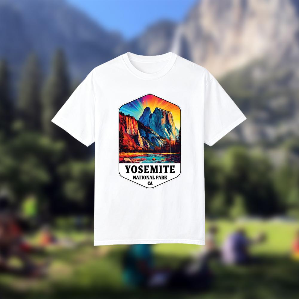 T-shirt con stampa vintage del - Outdoor Camping Yosemite recensione e prezzo