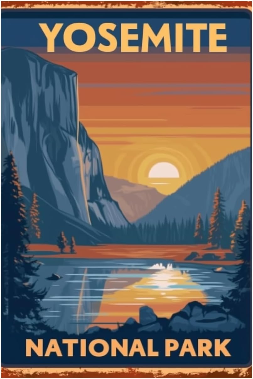 Poster decorativo da parete co - Outdoor Camping Yosemite recensione e prezzo